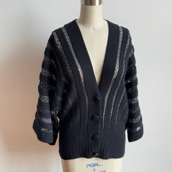 MISSONI Wool & Lurex Lace Cardigan - Picture 2 of 11